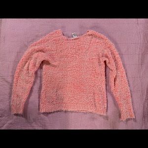 Fuzzy pink sweater/sweatshirt